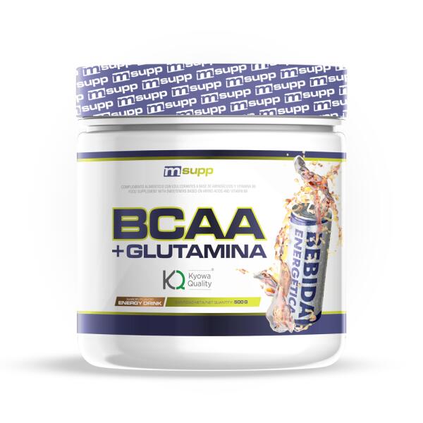 MMSUPPLEMENTS BCAA + L-Glutammina Kyowa® - 500g Energy Drink MM Supplements