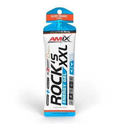 Rock's energy gel xxl met cafeïne - 65g oranje amix performance