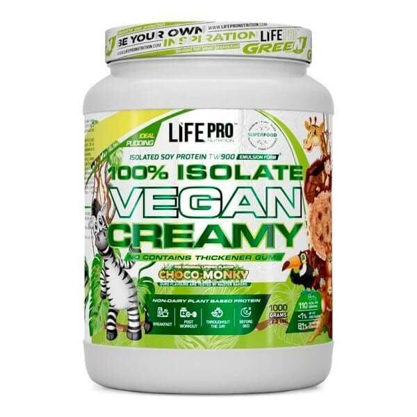 LIFE PRO NUTRITION 100% Isolaat Vegan Romig - 1 kg Choco Jungle LifePRO