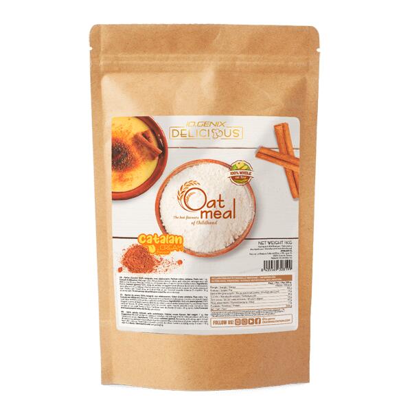 IO.GENIX Harina de Avena - 1 Kg Crema Catalana IO.Genix