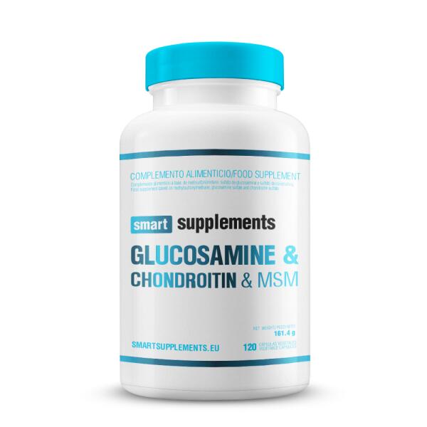 SMART SUPPLEMENTS Glucosamine & Chondroitin & MSM - 120 caps de Smart Supplements