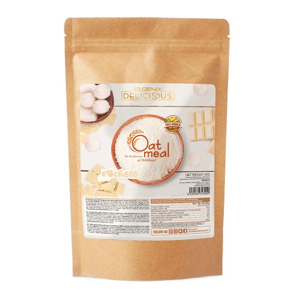 IO.GENIX Farina d'avena - 1 kg Cioccolato bianco e cocco IO.Genix