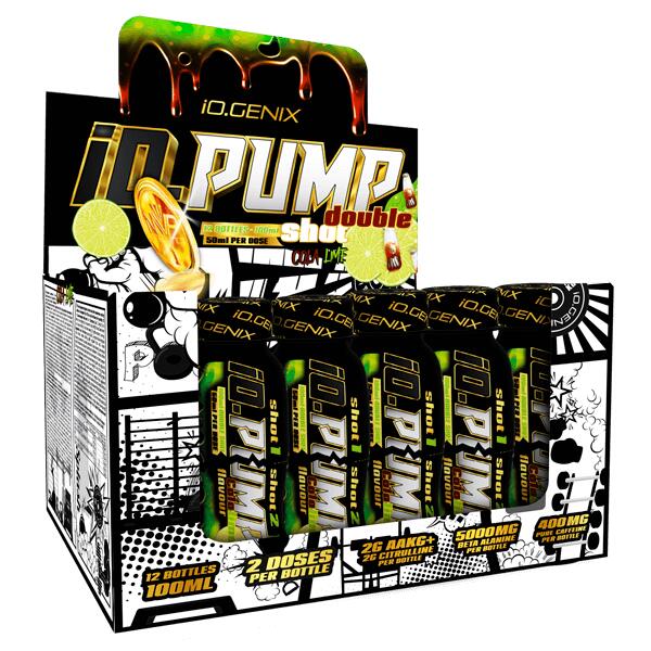 IO.GENIX Io.pump doble shot - 12x100ml Lima e cauda da IO.Genix