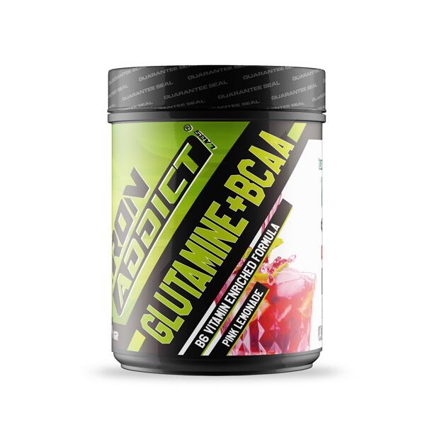 IRON ADDICT LABS BCAA + Glutammina - 500g Limonata Rosa Iron Addict Labs