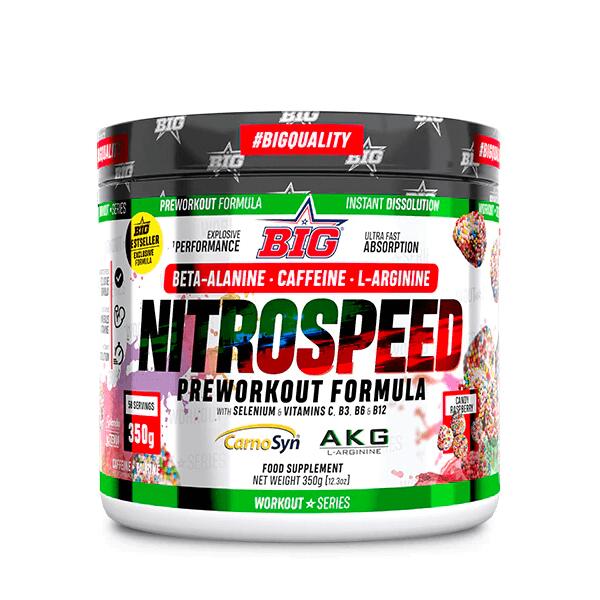 Nitro Speed - 350g Morango Candy Pop da BIG Exclusivo Online                   2 cores disponíveis
 39,99€  Preço por quantidade 114,26€kg BIG Nitro Speed - 350g Morango Candy Pop da BIGVendido e expedido por: FitnessZone    