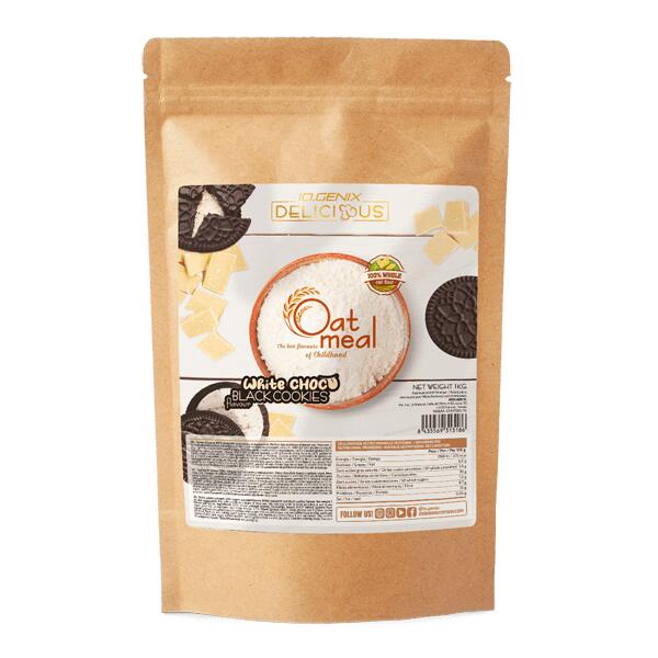 IO.GENIX Oat meal - 1 kg Chocolate branco com biscoito da IO.Genix