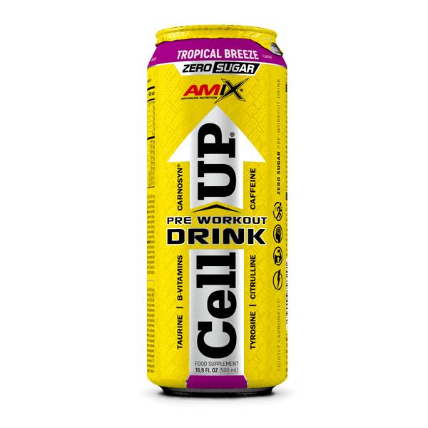 CellUp Pre-Workout Drink - 500ml Tropical AmiXpro® series