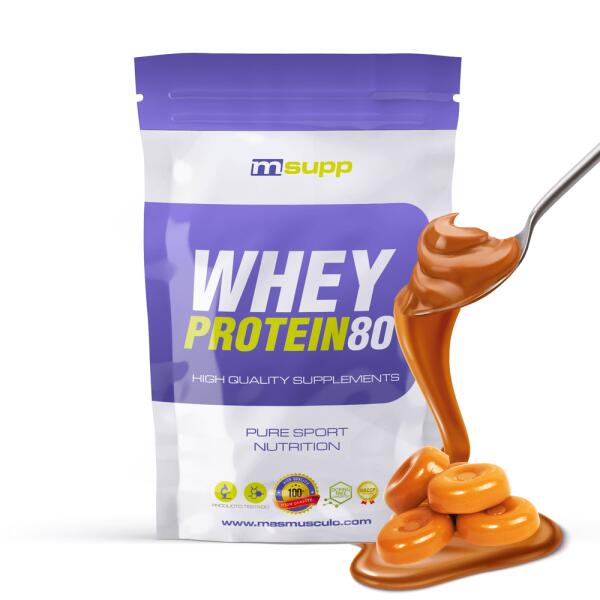 MMSUPPLEMENTS Whey Protein80 - 500g Romige Karamel MM Supplements