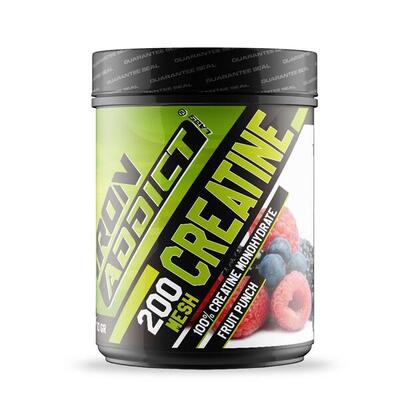 100 % Kreatin Monohydrat 200 Mesh – 300 g Fruchtpunsch Iron Addict Labs