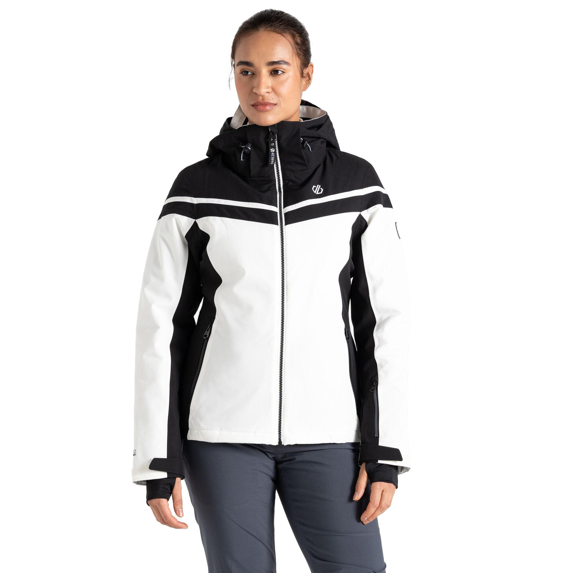 Womens/Ladies Flurry Ski Jacket (Black/Blanc De Blanc) 4/5