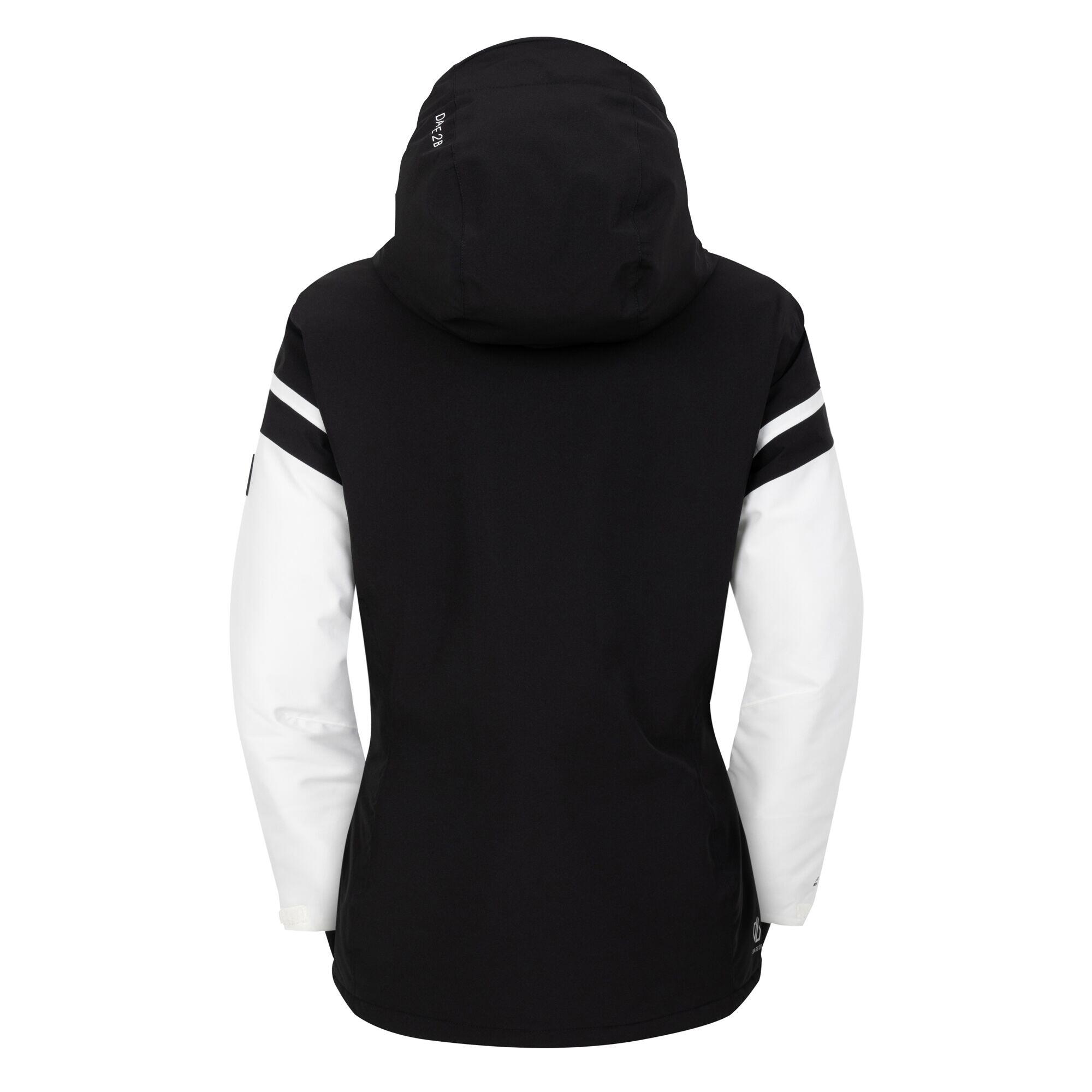 Womens/Ladies Flurry Ski Jacket (Black/Blanc De Blanc) 2/5