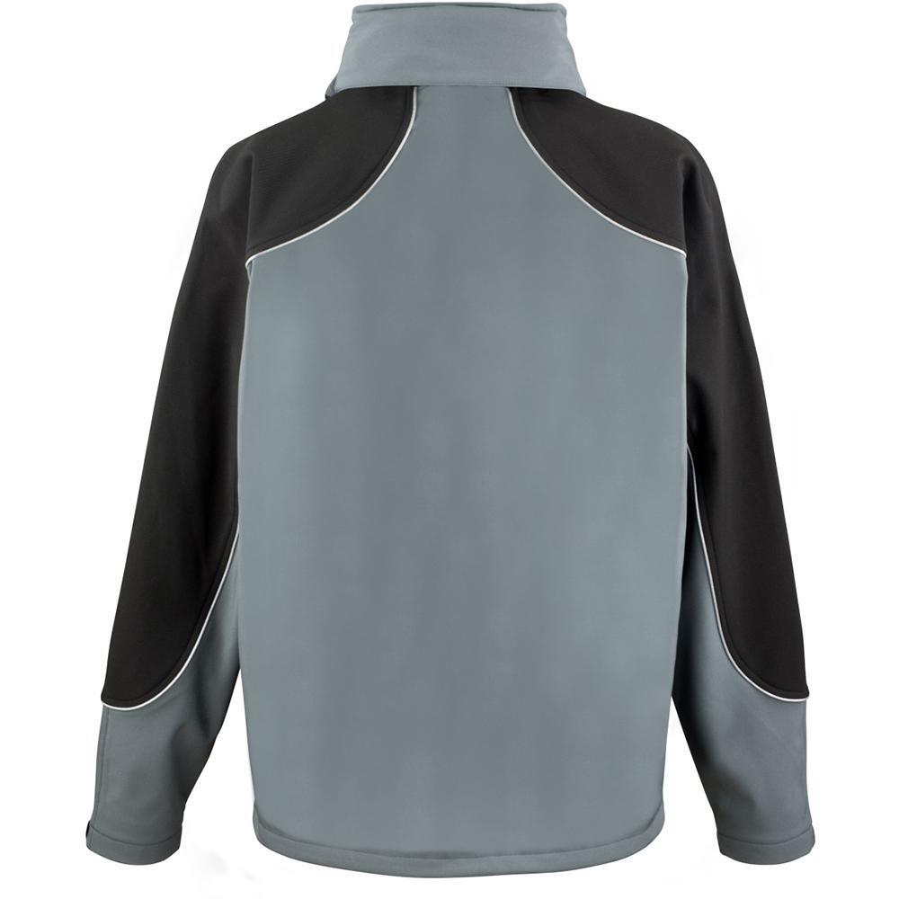 Ice Giacca Softshell Impermeabile Con Cappuccio Uomo Result Grigio/Nero 3/4