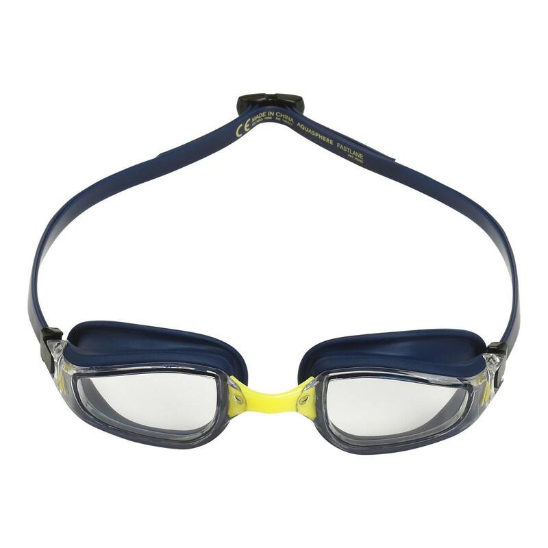 Lunettes De Natation FASTLANE (Bleu Marine / Jaune Vif)