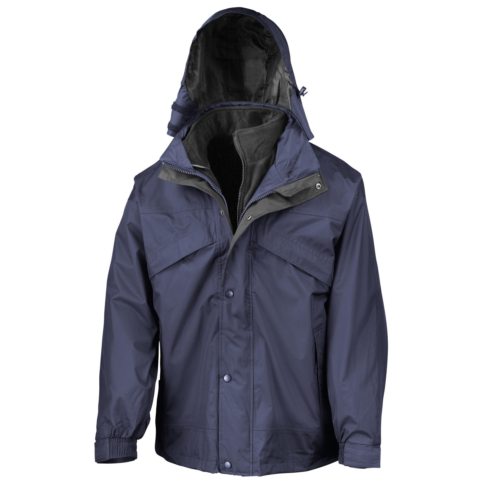 Giaccone 3 In 1 Impermeabile Result Blu Navy 2/3