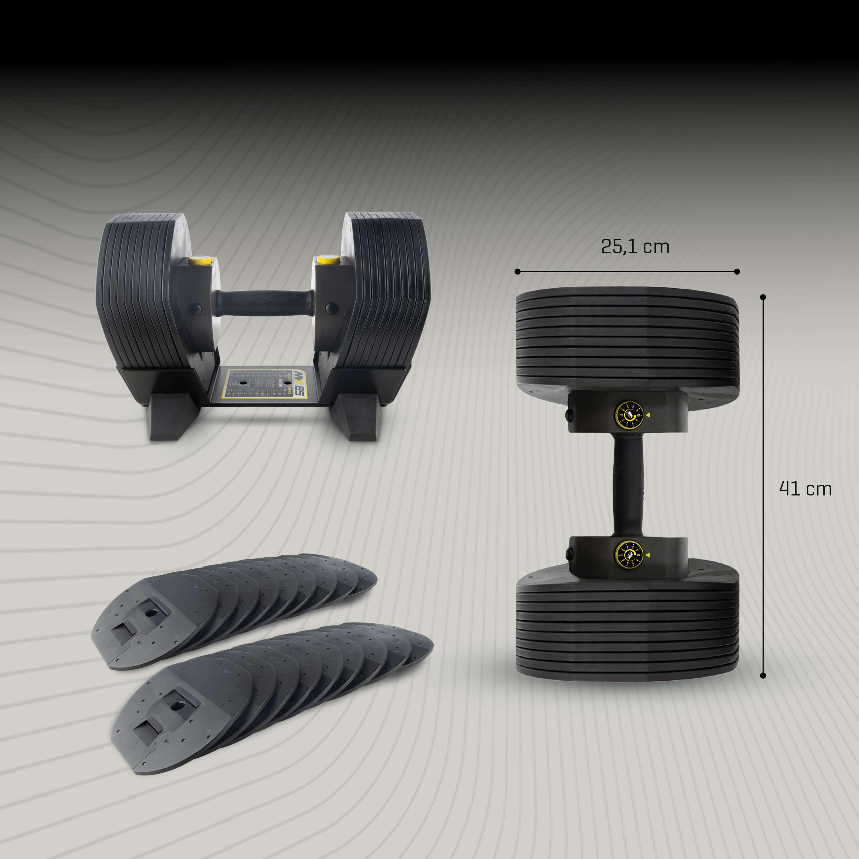 Mancuernas entrenamiento peso ajustable MX Select MX85 5/7