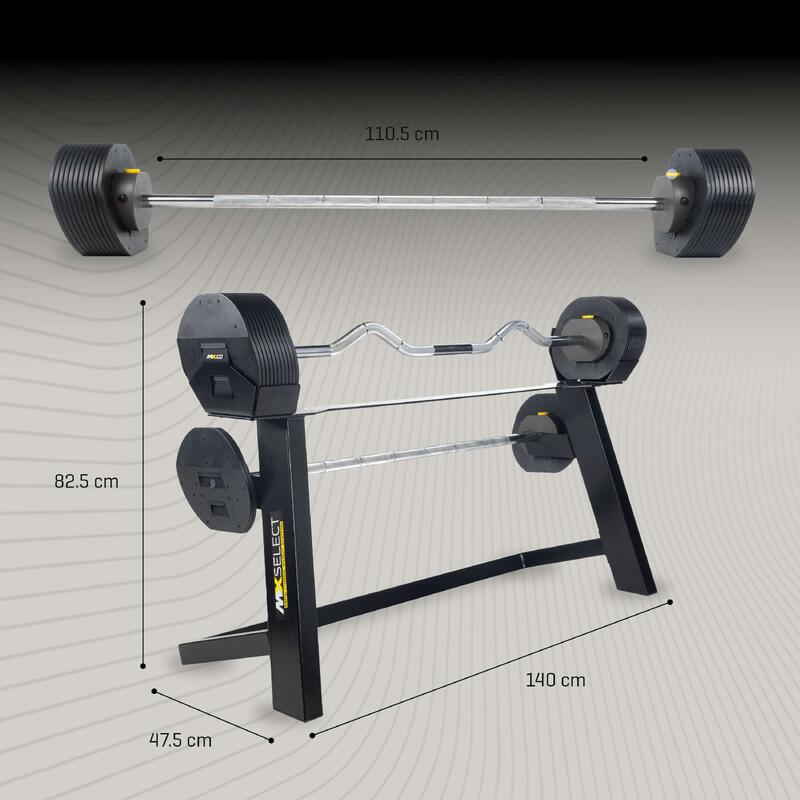 MX Select MX100 Barbell System & Stand 12,7 - 45,3 kg