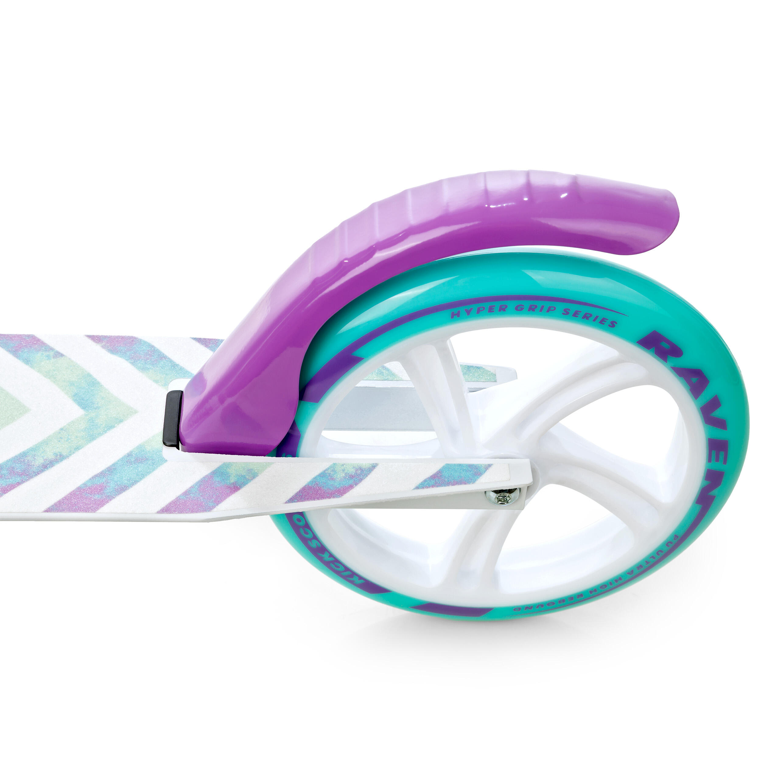 Monopattino pieghevole 200mm campana e portabottiglie Pastelle Viola/Menta 7/7