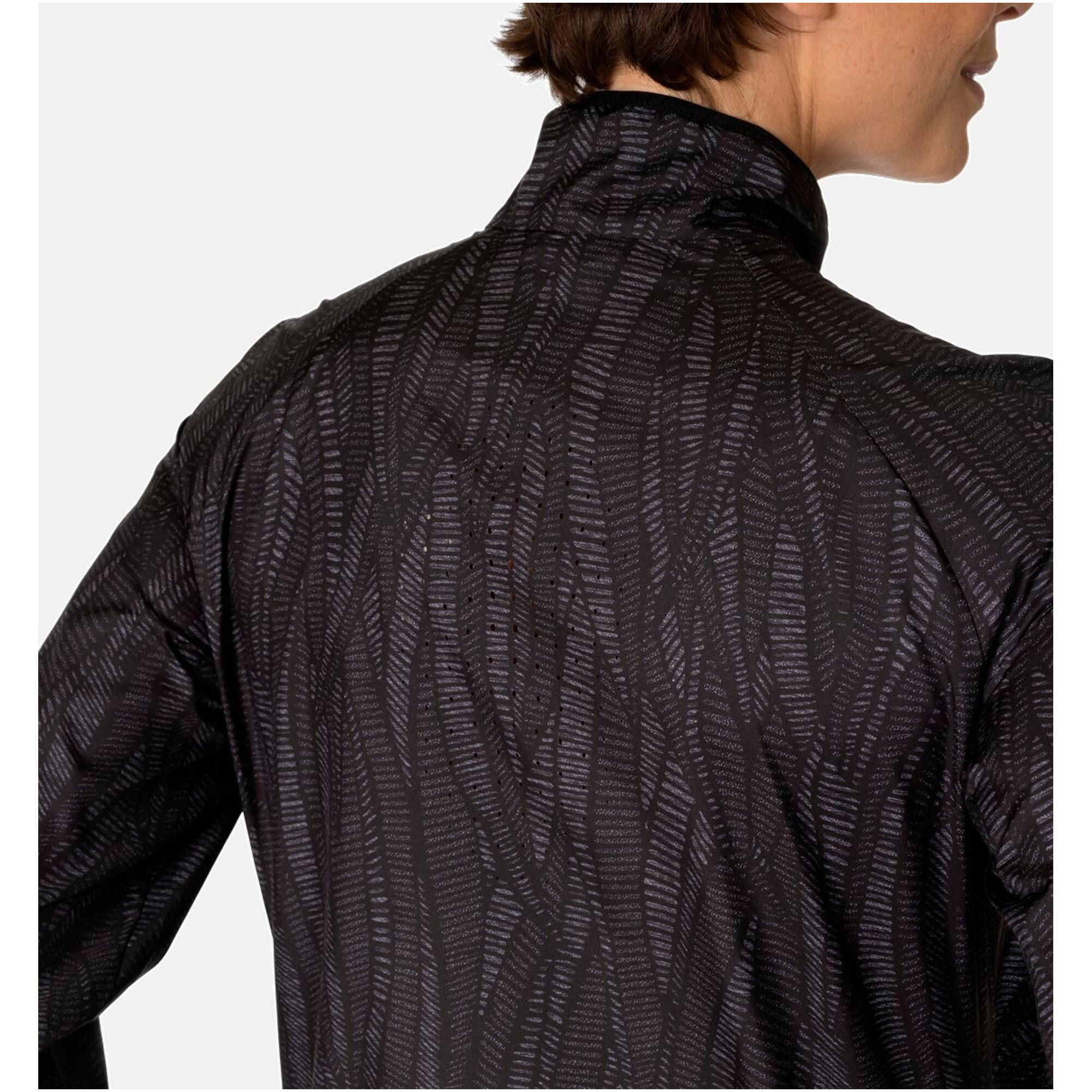 Kurtka do biegania damska Odlo Jacket ESSENTIAL LIGHT PRINT 5/7