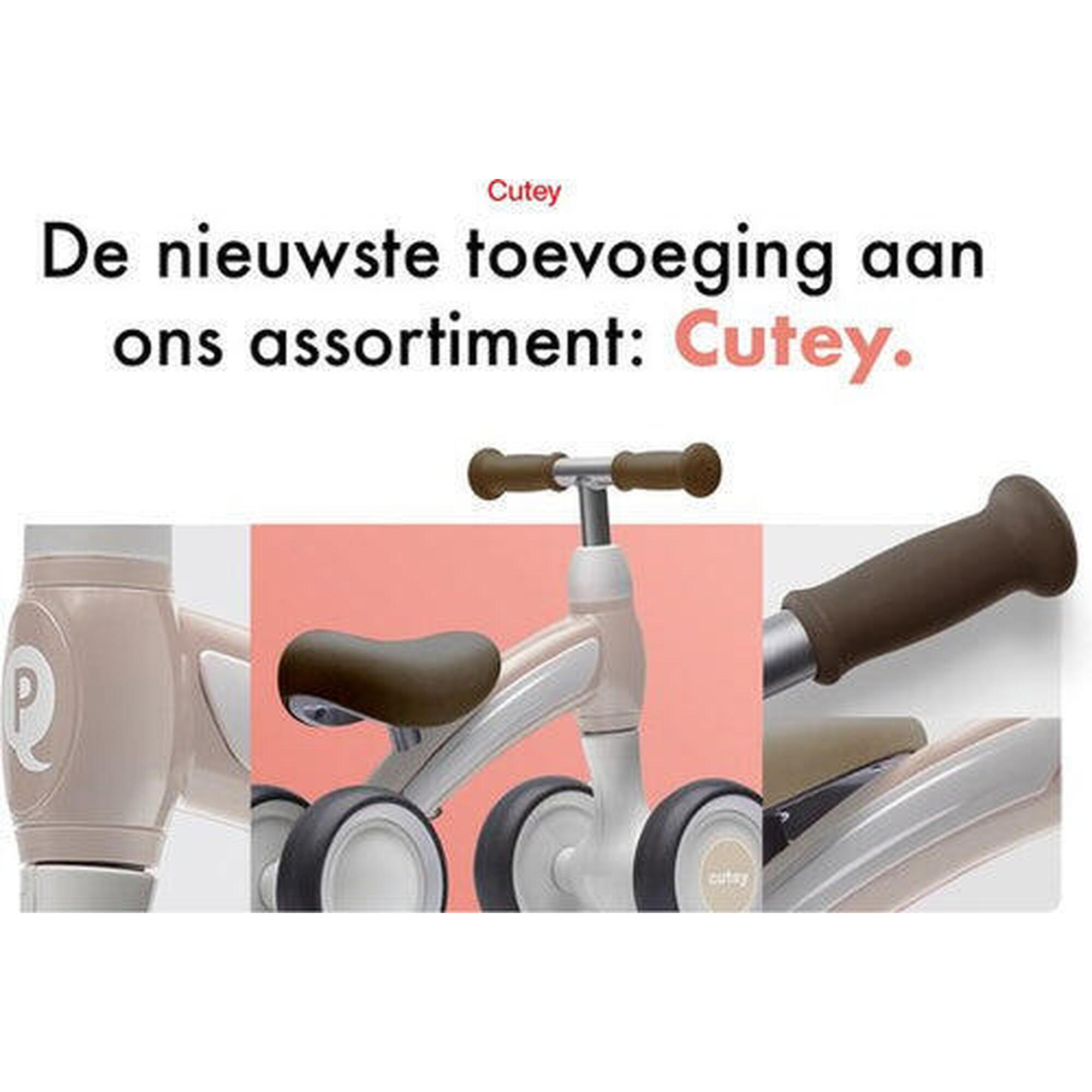 Qplay Cutey Vélo d'équilibre - Beige