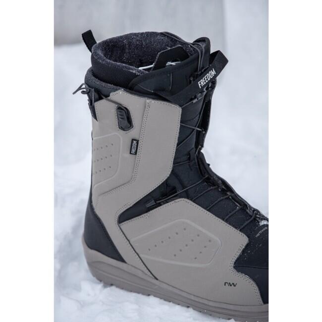 Buty snowboardowe NORTHWAVE Freedom, szare, męskie 4/7