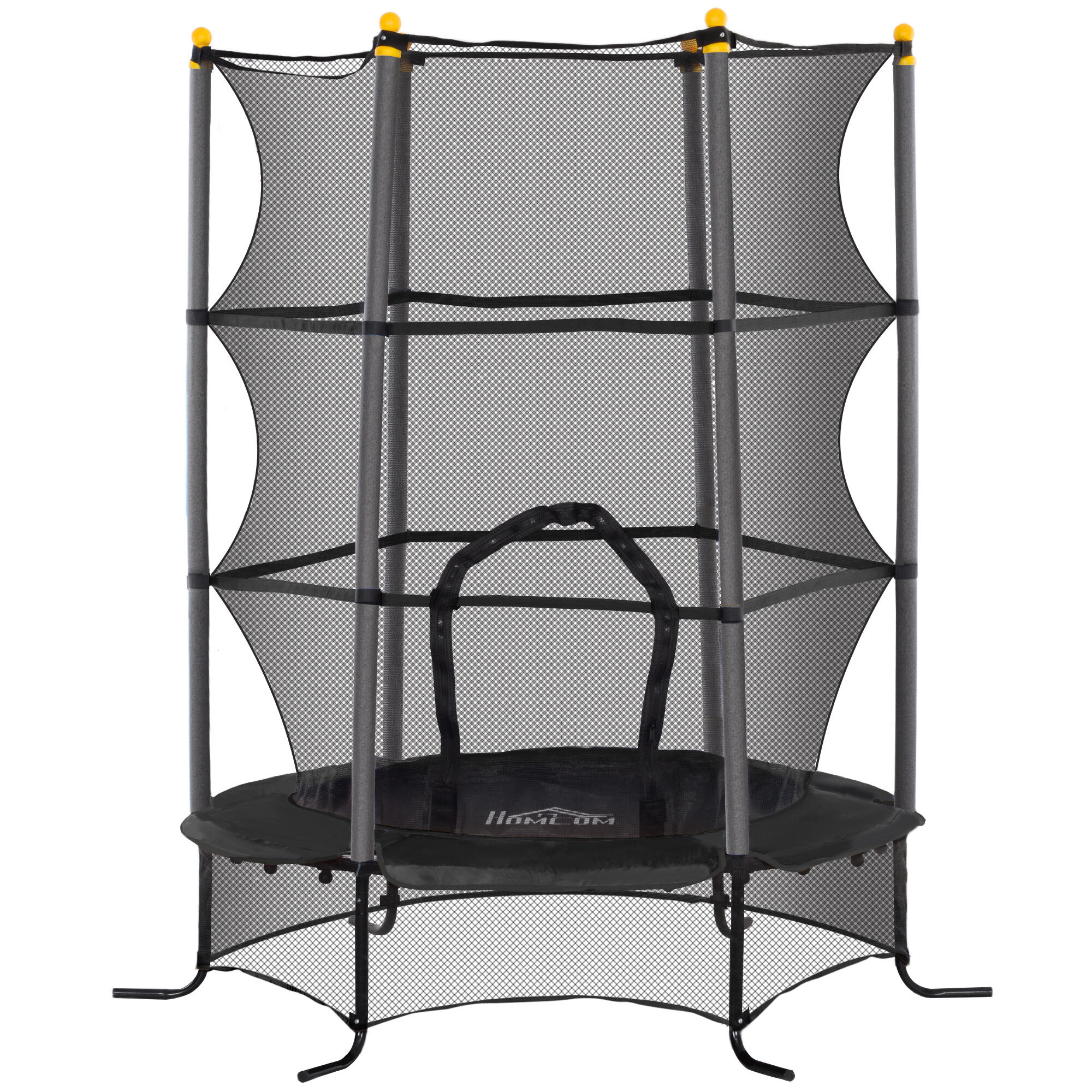 Trampolim para crianças ø163x190 cm preto HOMCOM