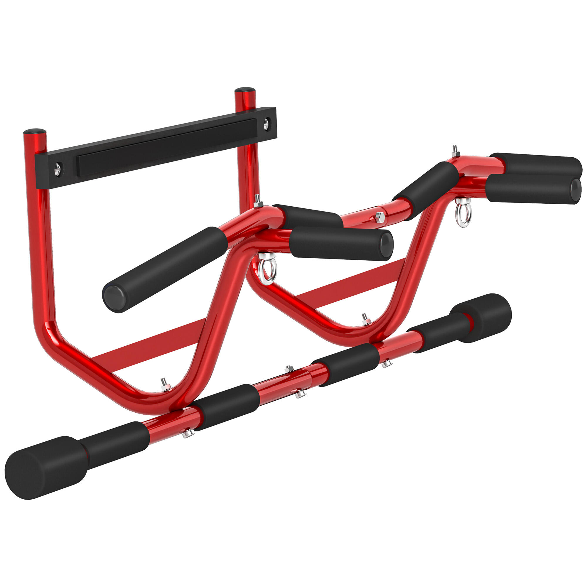 SPORTNOW Barra de elevações 96x45x27 cm vermelho SPORTNOW