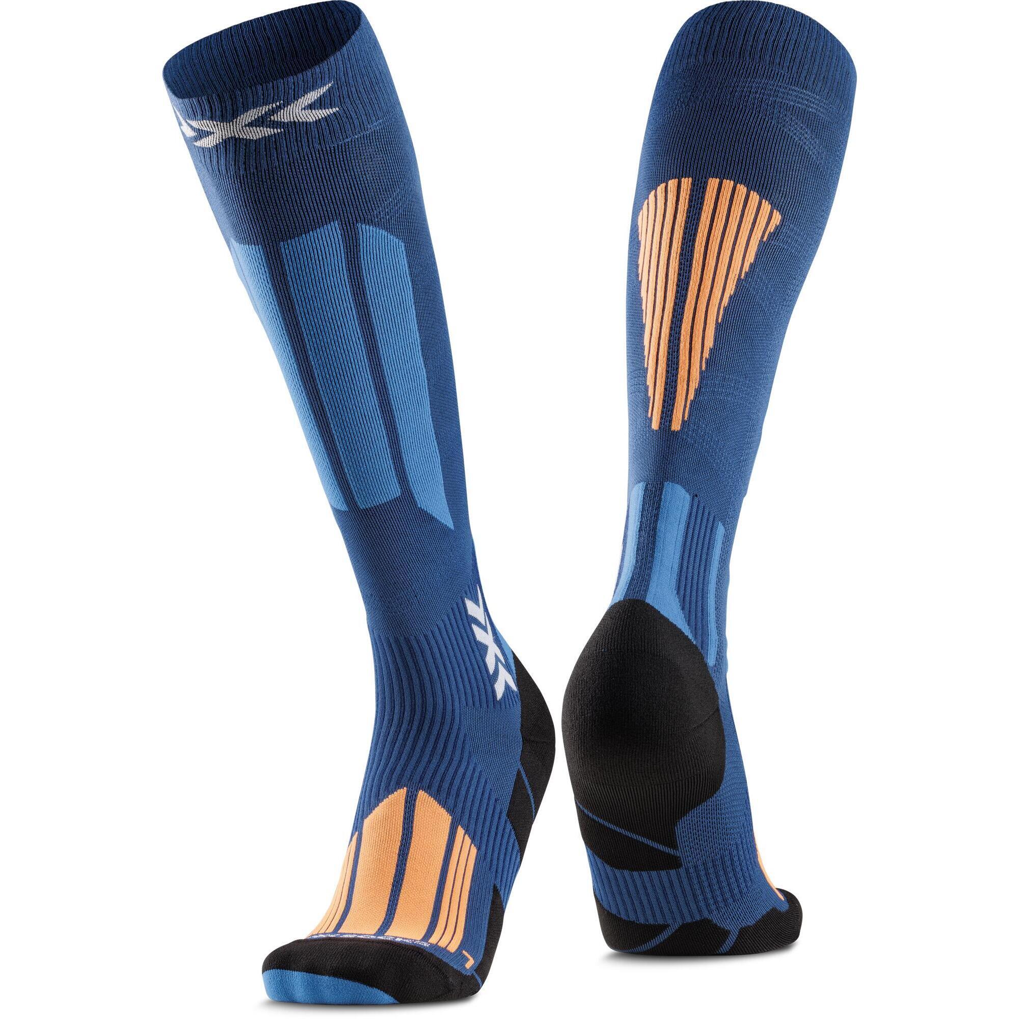 X-socks - X-socks® Ski Touring Expert Otc Couleur A096 Marine/orange Taille : 45-47 - Chaussettes - Bleu|orange - 45/47 - Decathlon