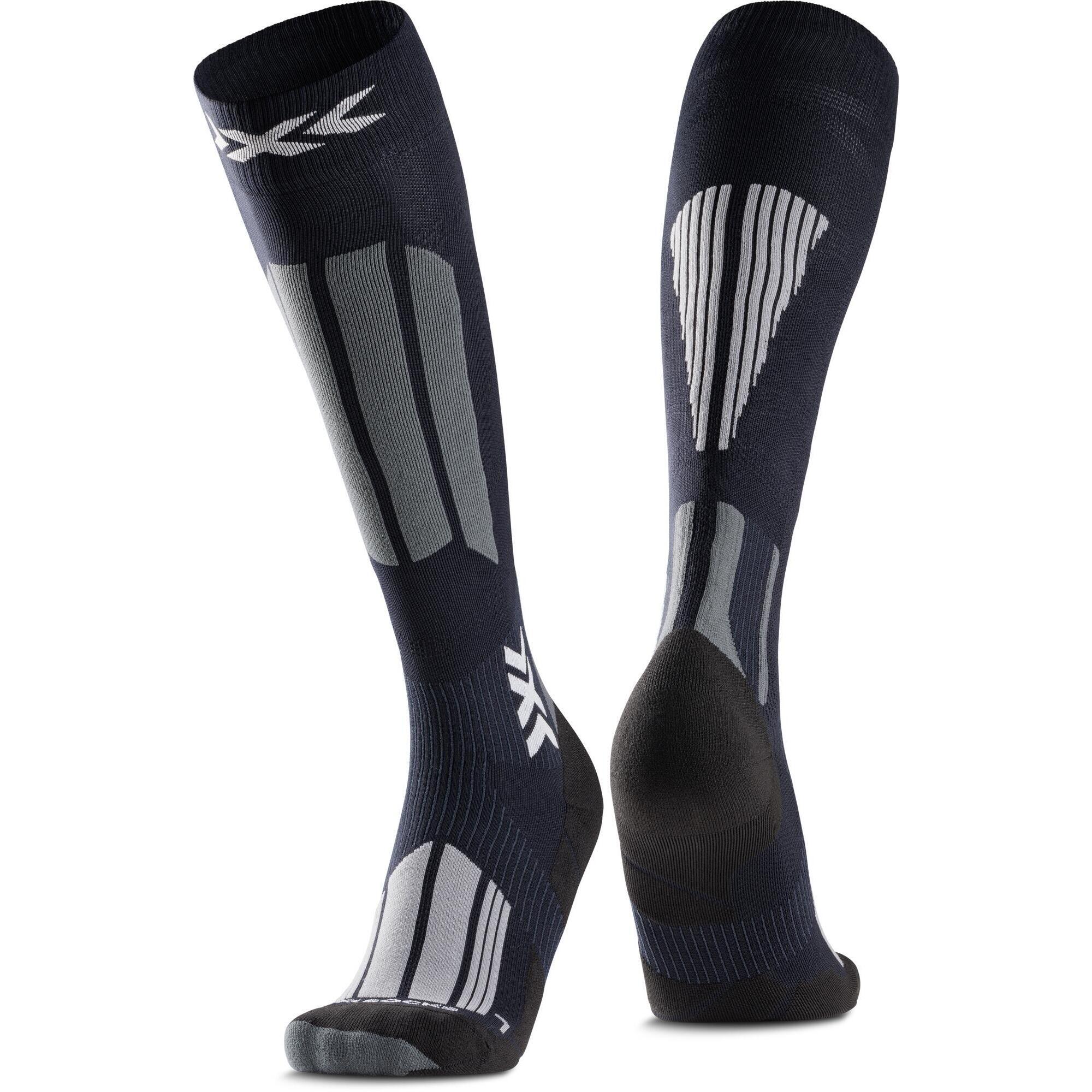 X-socks - X-socks® Ski Touring Expert Otc Couleur B121 X Black/light Grey Taille : 39-41 - Chaussettes - Gris|noir - 39/41 - Decathlon