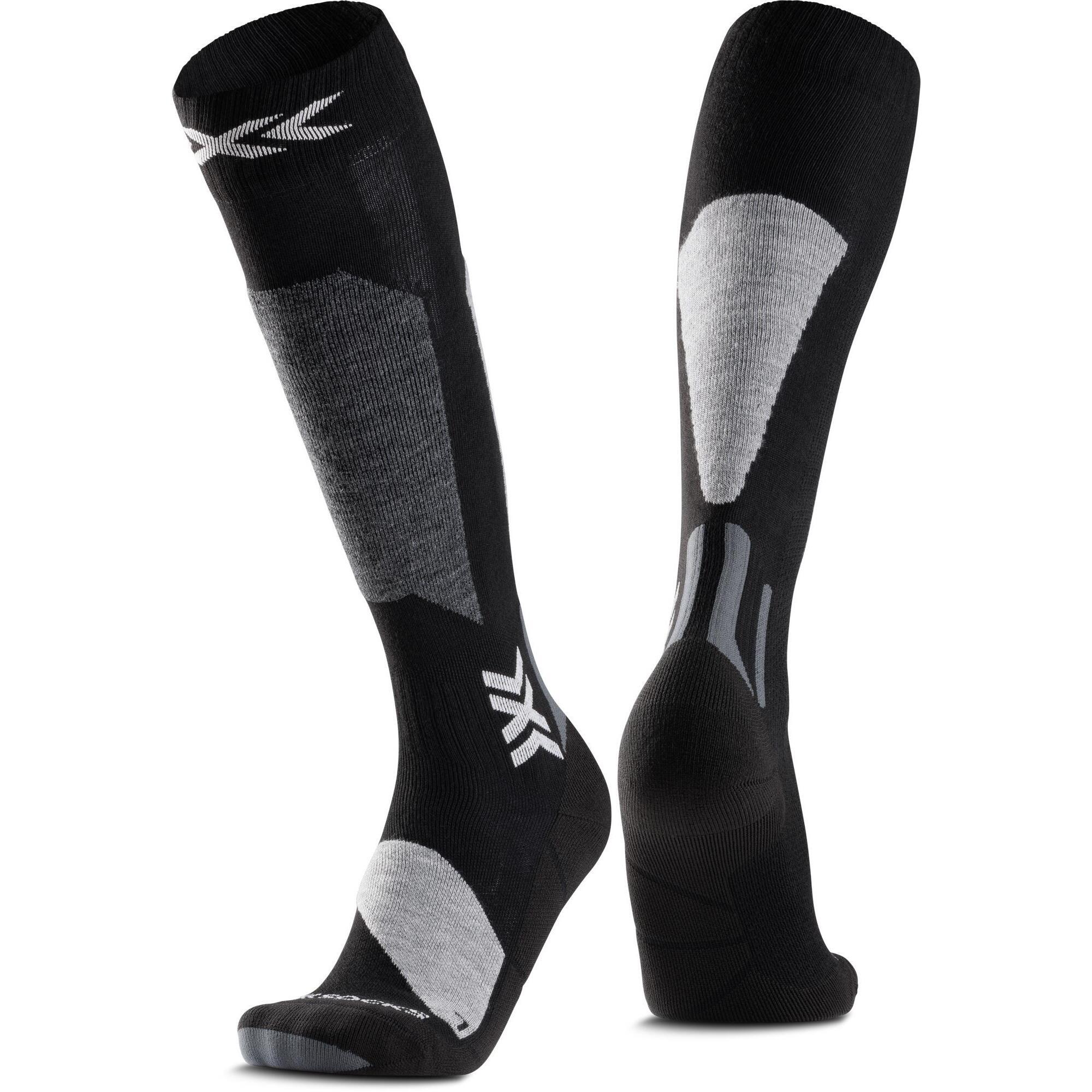X-socks - X-socks® Ski Discover Otc Couleur B121 X Black/light Grey Taille : 42-44 - Chaussettes - Gris|noir - 42/44 - Decathlon