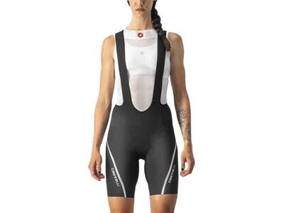 CASTELLI pantaloni corti con bretelle - VELOCISSIMA 3 LADY - Nero S