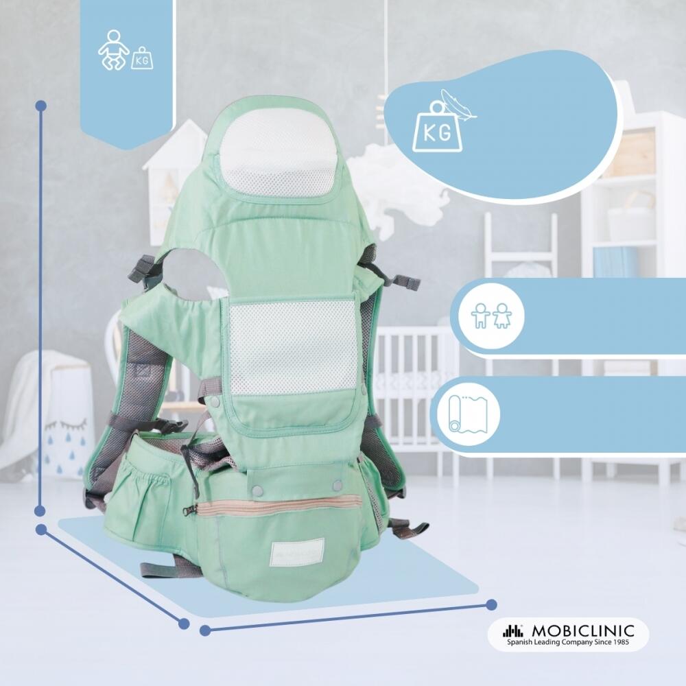 Porta-bebés 6 em 1 Marsúpio ergonómico bebé Mochila Respirável Alças ajustáveis 2/7