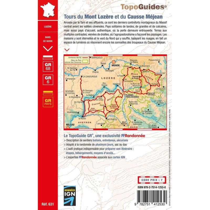 GR6/GR7/GR68/GR70 TOUR DU MONT LOZERE ET DU CAUSSE MEJEAN 631 2/2