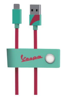 Cabo tribe usb-lightning vespa acquamarina