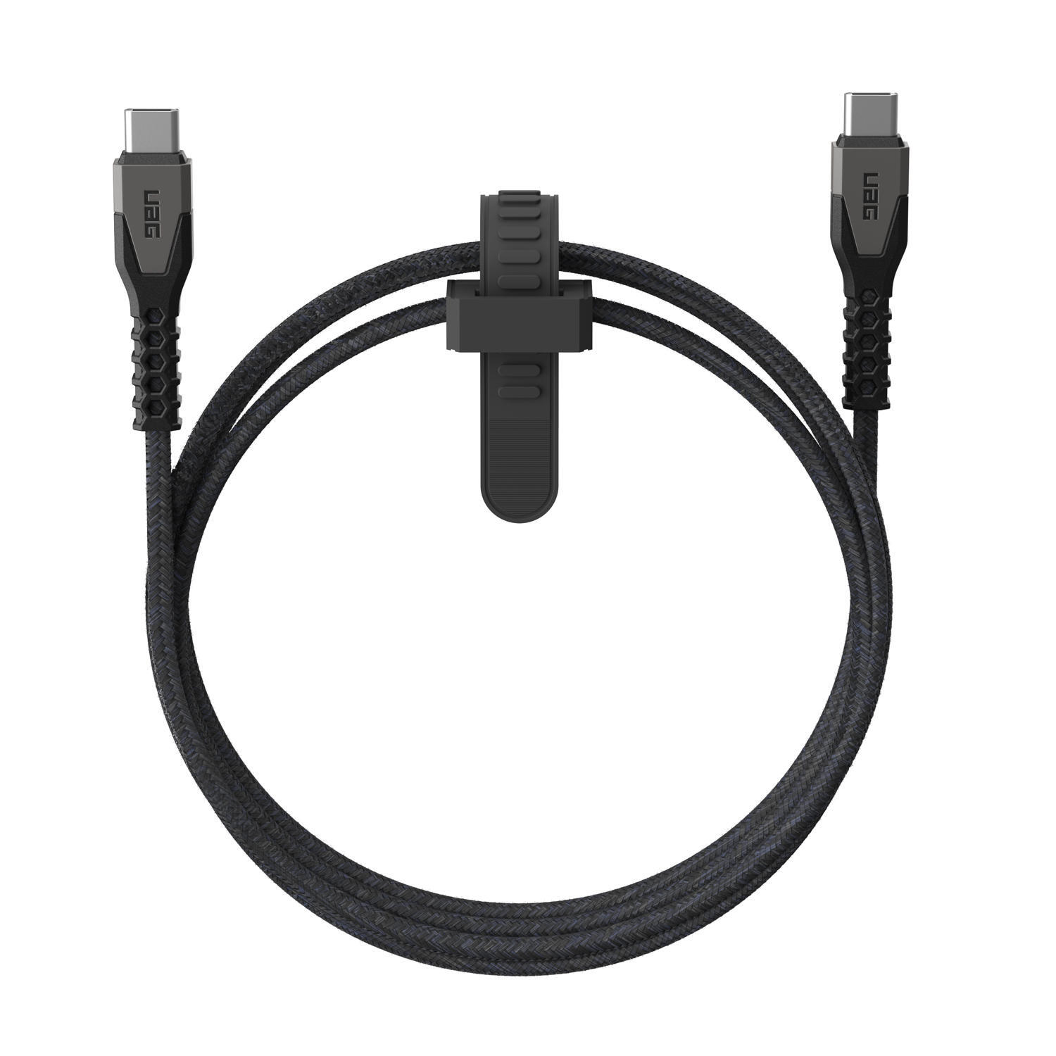 Cabo uag rugged kevlar usb-c - usb-c preto