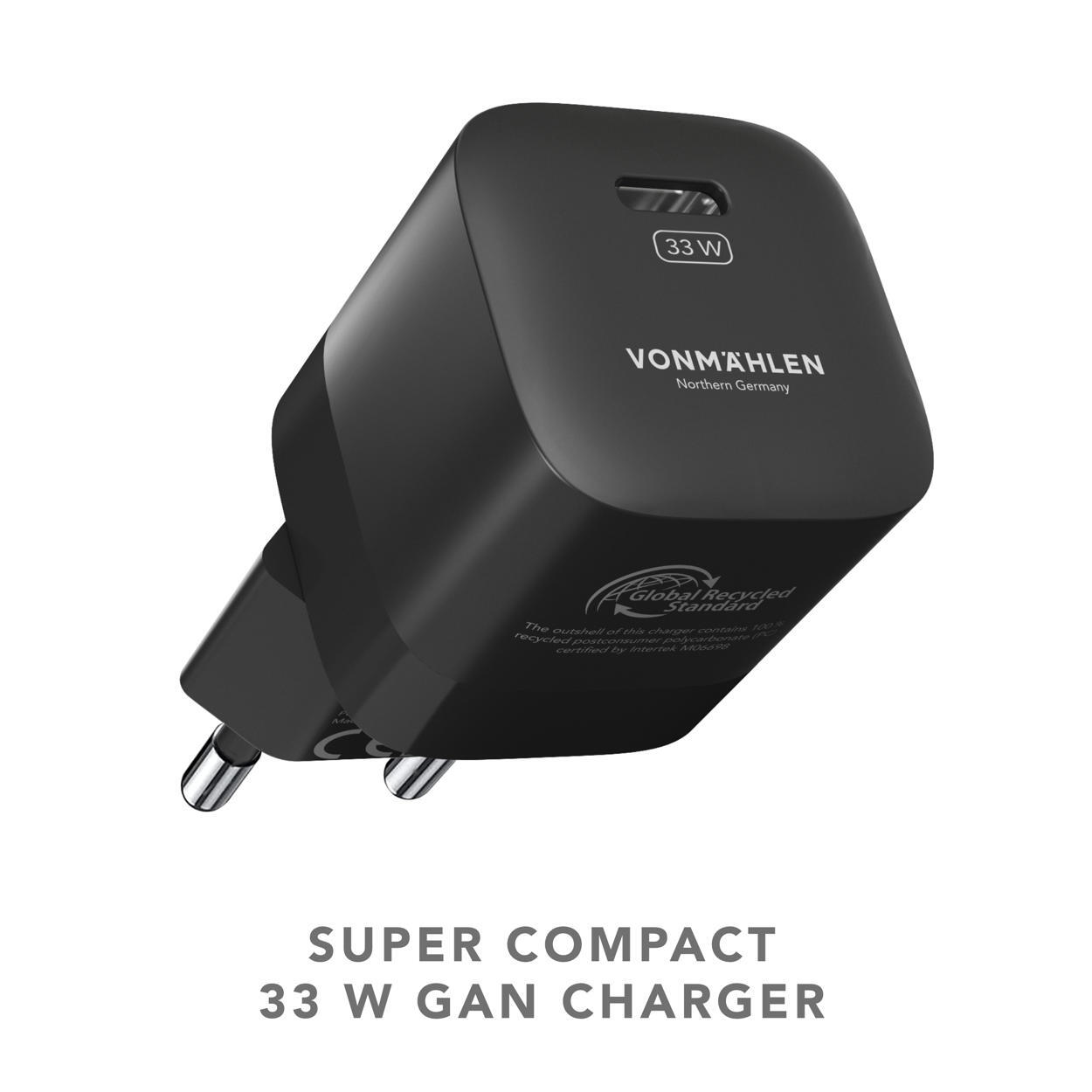 Cabo Vonmaehlen Allroundo GaN (carreg AC 33W preto) 3/7