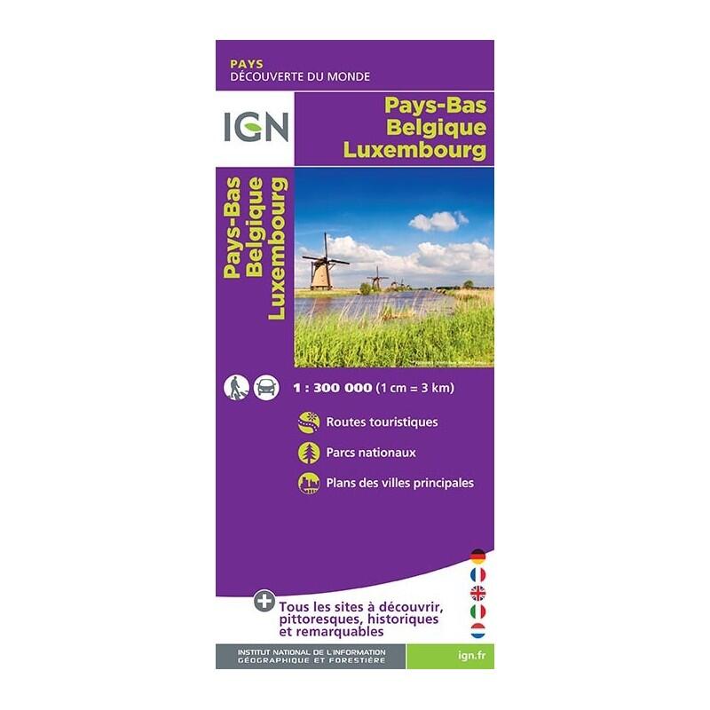 Ign - Pays Bas - Belgique - Luxembourg - Carte - Taille Unique - Decathlon