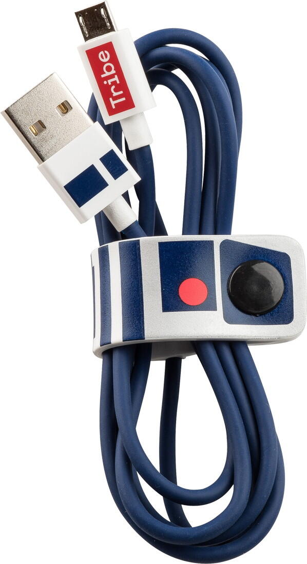 Cabo USB-microUSB - Star Wars R2-D2 - azul/branco 2/5