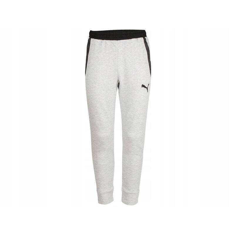 Spodnie męskie dresowe bawełniane szare Puma slim fit