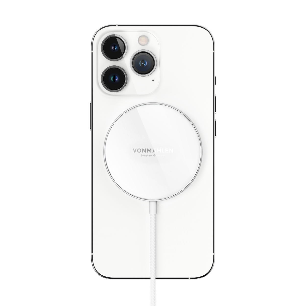 Cabo carregamento Vonmaehlen MagSafe Aura Mini branco