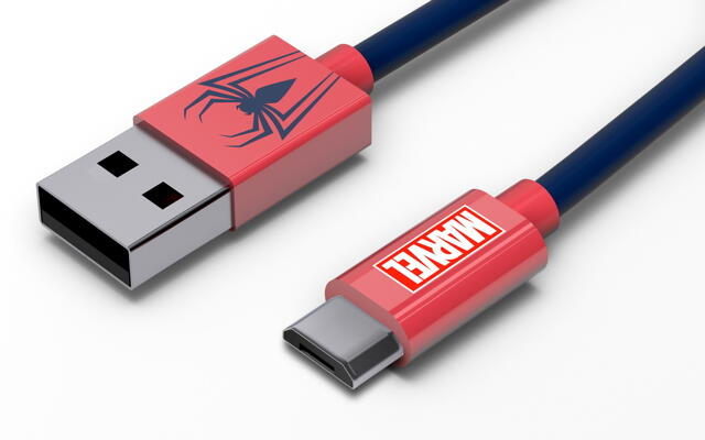 Cabo USB-microUSB Marvel Spider-Man - 1,2 m 3/3