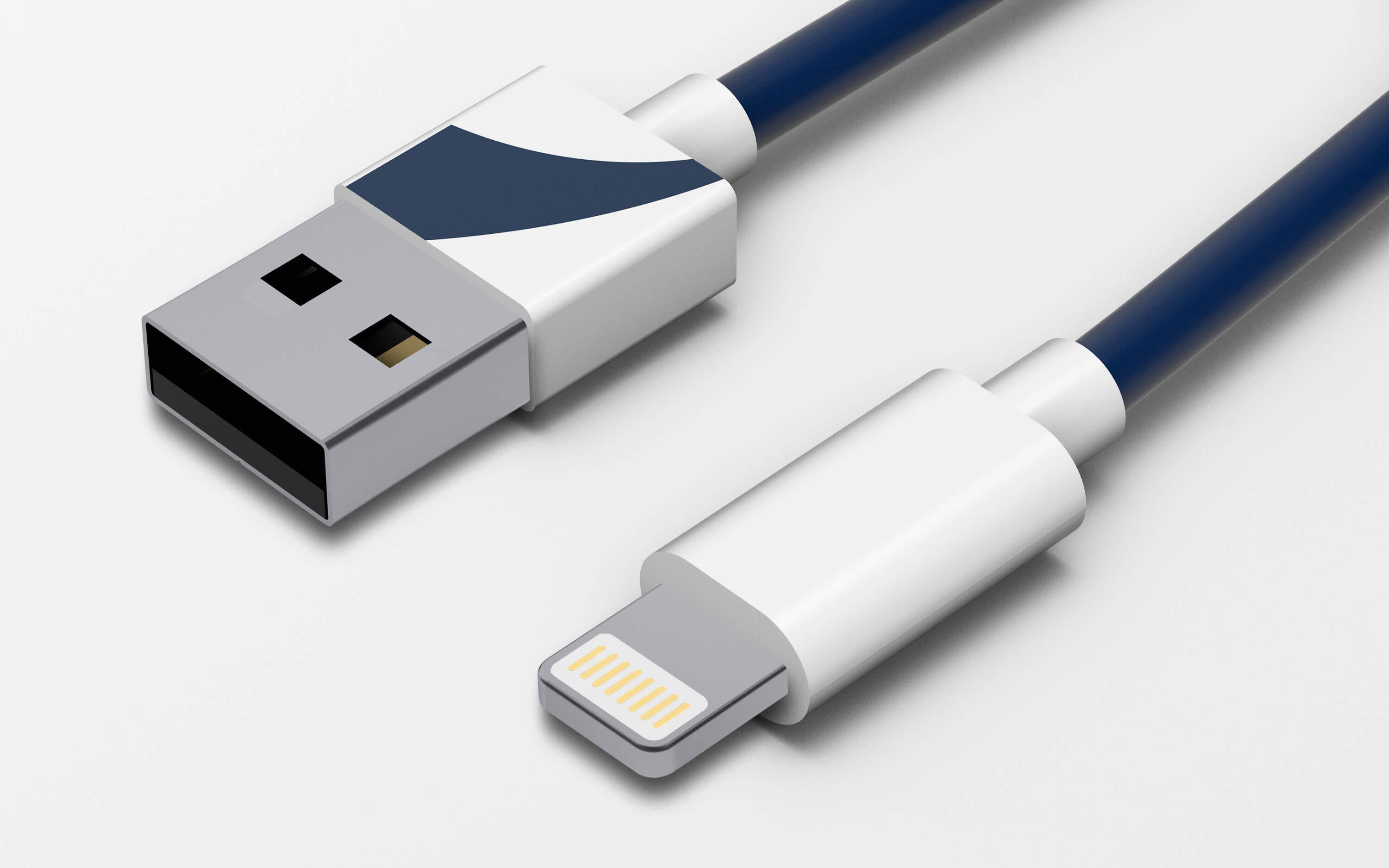 Cabo USB-Lightning - Vespa - biancospino 3/4