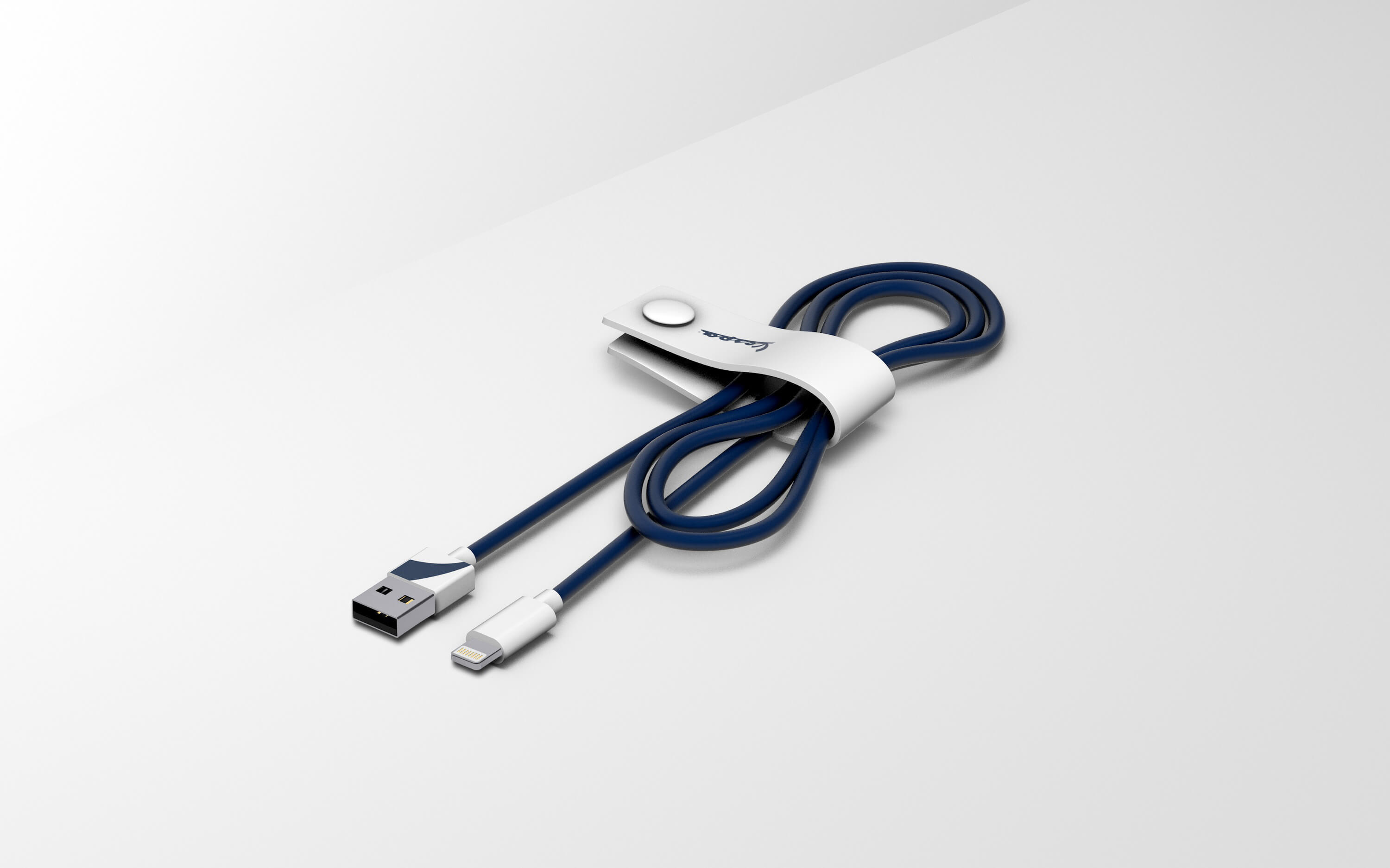 Cabo USB-Lightning - Vespa - biancospino 2/4