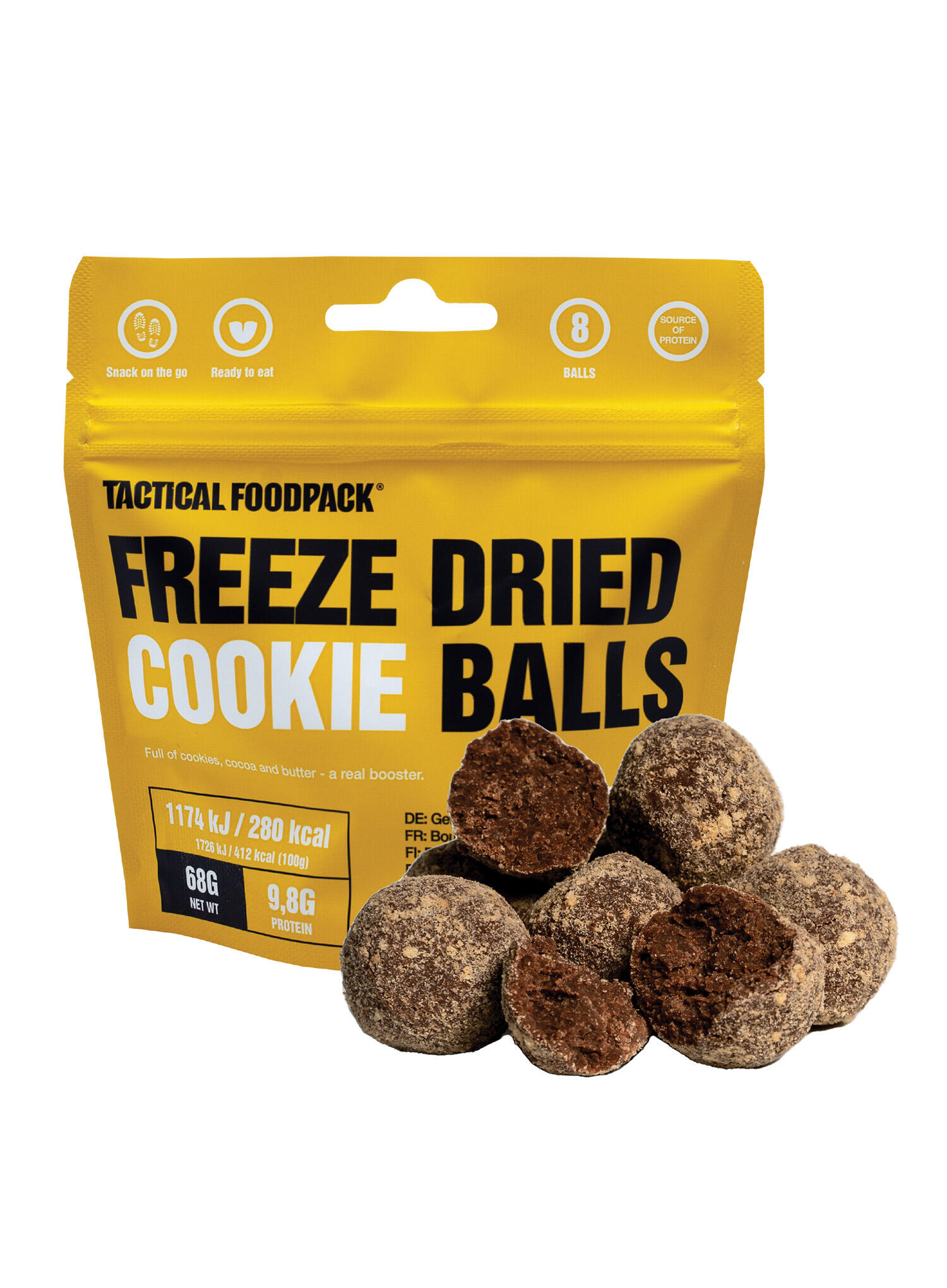 Przekąska Tactical Foodpack Liofilizowane kulki ciasteczkowe 68 g 1/2
