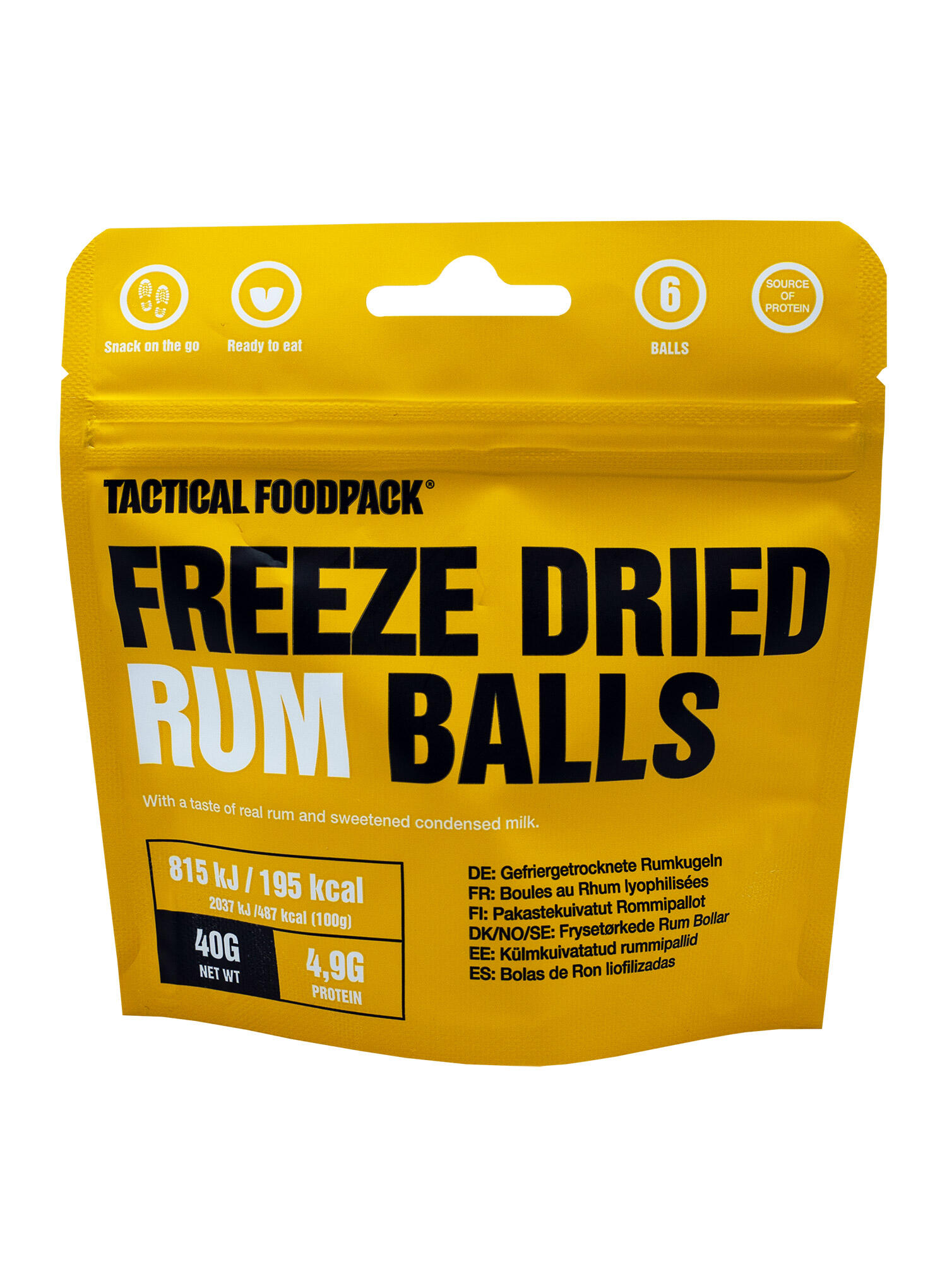 Przekąska Tactical Foodpack Liofilizowane kulki rumowe 40 g 2/2