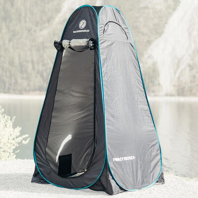 Naturbummler ® Duschzelt Pop-Up [Wasserdicht, Blickdicht & inkl. 5 Taschen] Umkl