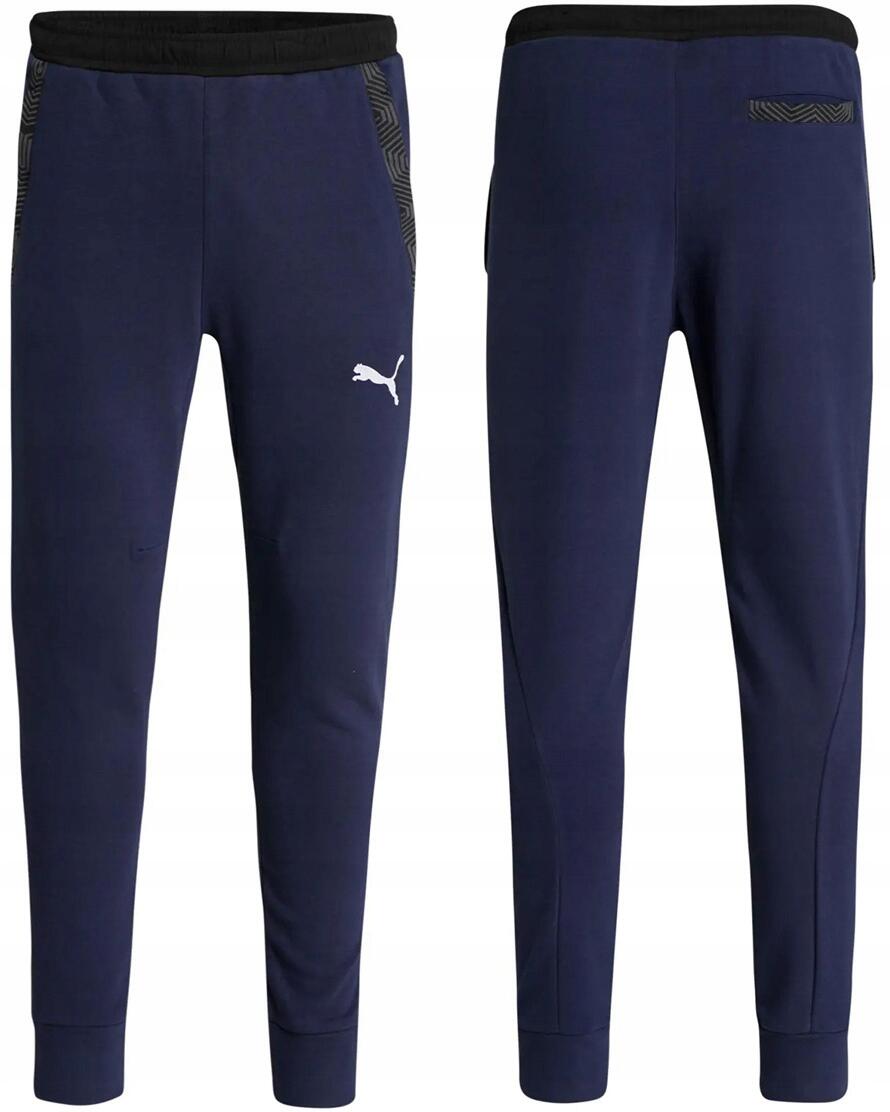 Spodnie męskie dresowe bawełniane Puma slim fit 1/6