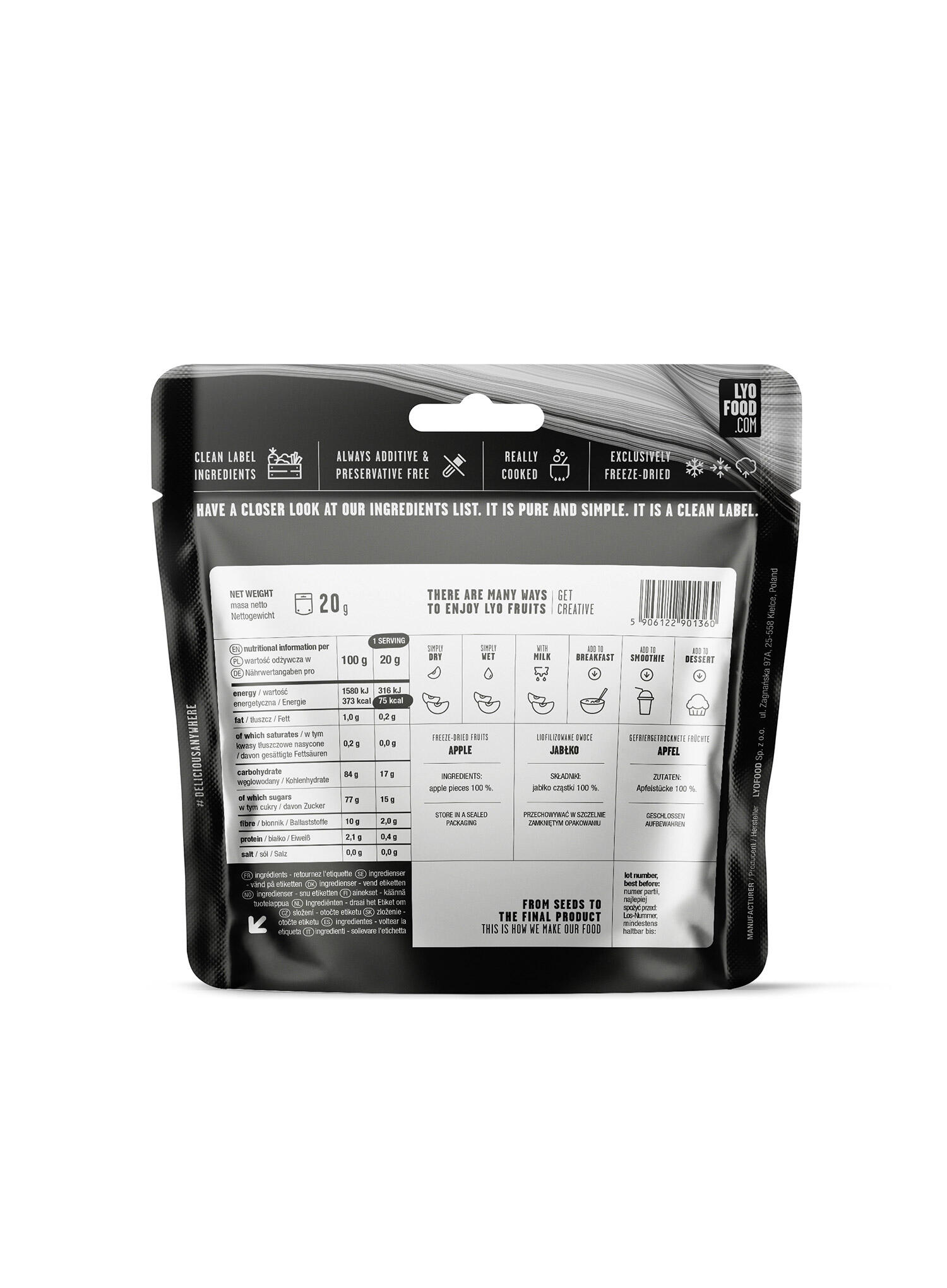 Owoce Liofilizowane (246) Jabłko 20G 2/2