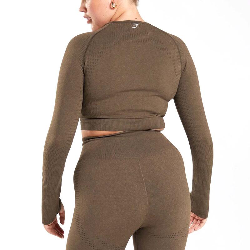 Dámský fitness top s dlouhým rukávem Vital Seamless Crop Top