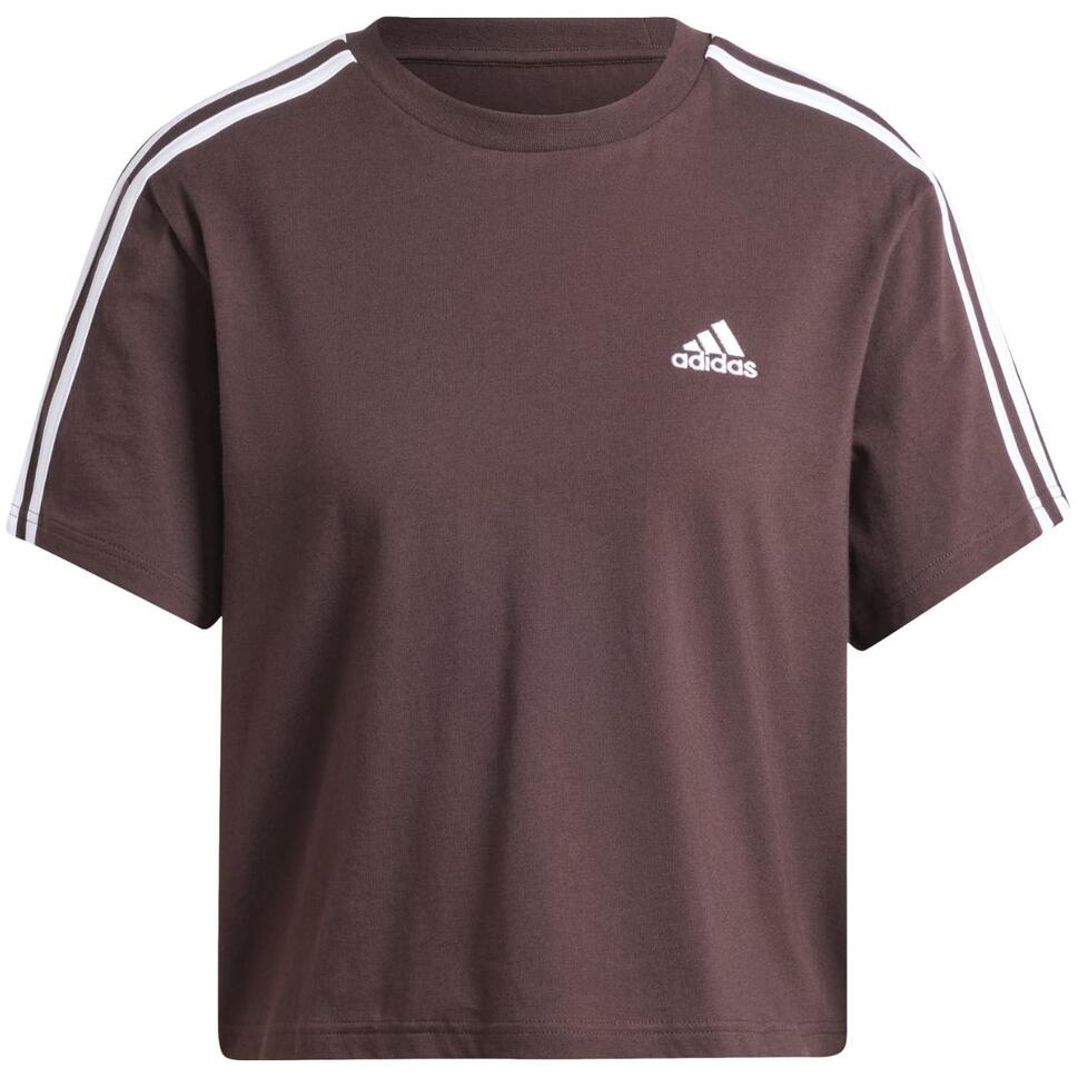Koszulka damska adidas Essentials 3-Stripes Single Jersey Crop Top