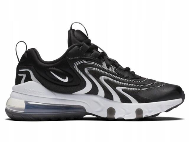 Baskets Nike Air Max 270 React Eng GS blanc / noir junior 3/6